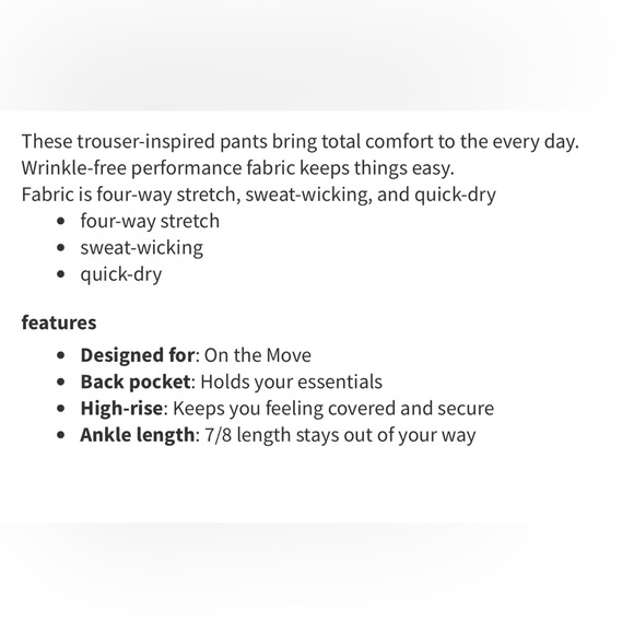 LULULEMON Here To There High Rise 7/8 Pant Size 8 - Picture 4 of 12